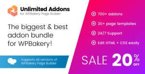 Unlimited Addons and Layouts for WPBakery Page Builder (Visual Composer)