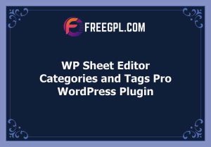 WP Sheet Editor - Categories and Tags Pro