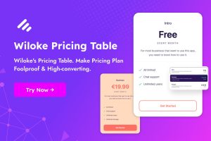 Wiloke Pricing Table Addon for Elementor