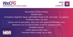 WooCommerce Products Gallery for Elementor WordPress Plugin