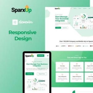 SparxUp - Saas & Startup Elementor Template Kit