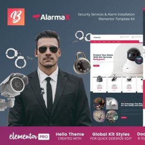Alarmax - Security Services & Alarm Installation Elementor Template Kit