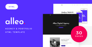 Alleo - Agency & Portfolio HTML Template