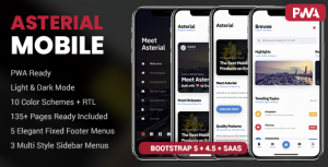 Asterial Mobile - HTML Template
