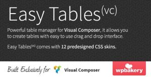 Easy Tables - Table Manager for WPBakery Page Builder