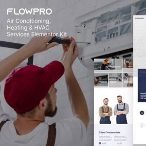 FlowPro — Air Conditioning Heating & HVAC Services Elementor Template Kit