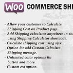 Woocommerce Shipping Calculator On Product Page