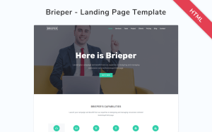Brieper – Landing Page Template April