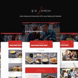 Kimchi - Asian Restaurant & Cafe Elementor Template Kit