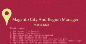 Magento City and Region Manager (Magento1 and Magento2)