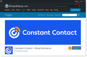constant contact and woocommerce integration download login arrow step3