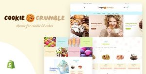 Cookie Food | Bakery, Cookie, Food Products Shopify Theme