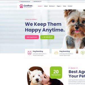 CarePress - Pet Care & Veterinary Elementor Template Kit