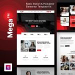 MegaFM – Radio Station & Podcaster Elementor Template Kit