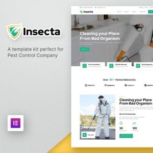 Insecta – Pest Control & Disinfection Elementor Template Kit