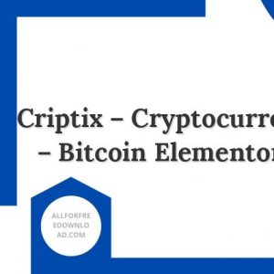 Criptix - Cryptocurrency Blockchain & Bitcoin Elementor Template Kit