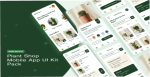 Plant Shop E-Commerce Mobile App UI Kit