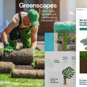 Greenscapes – Gardening & Landscaping Lawncare Elementor Template Kit
