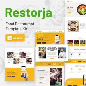 Restorja - Restaurant & Food Elementor Template Kit