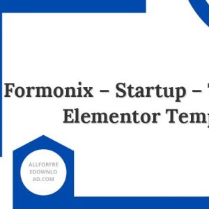 Formonix - Startup & Tech Company Elementor Template Kit