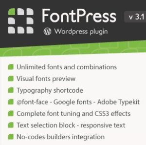 FontPress - Wordpress Font Manager