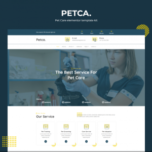 Petca - Pet Care Elementor Template Kit