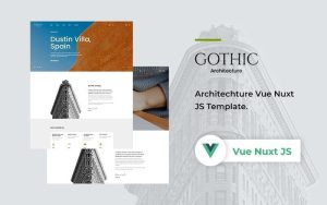 Gothic - Architecture Vue Nuxt JS Template