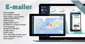 E-mailer - Newsletter & Mailing System with Analytics + GEO location