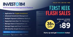 Investorm – Advanced HYIP Investment Management Platform for Crypto Investment