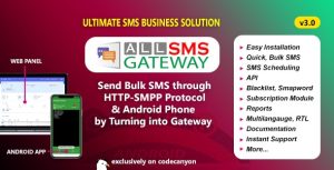 All SMS Gateway - Send Bulk SMS through HTTP-SMPP Protocol and Android Phone by Turning into Gateway