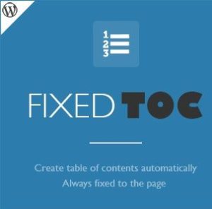 Fixed TOC - Table of Contents for WordPress Plugin