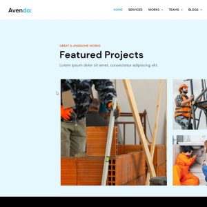 Avendo - Construction Elementor Template Kit
