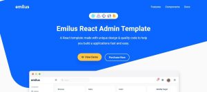 Emilus - React Admin Template