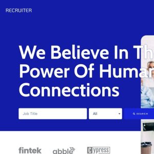 Recruiter - Human Resource & Recruitment Agency Template Kit