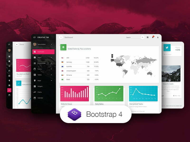 Material Dashboard Pro - Premium Bootstrap 4 Admin Template
