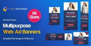 Multi-Purpose Banners HTML5 D59 Ad - GWD & PSD