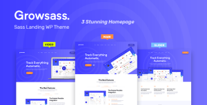 Growsass - Startup Agency and SasS Landing Page Te