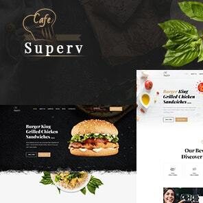 Superv Cafe - Restaurant Elementor Template Kit