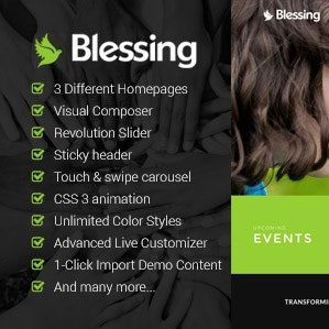 Blessing | Responsive WordPress Theme for Church Websites