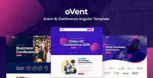 Ovent - Angular 10 Event Conference & Meetup Template