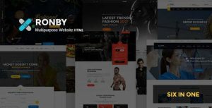 Ronby - 6 Niche Multi-Purpose HTML5 Bootstrap 3 Template