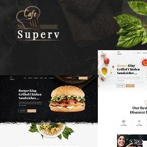 Superv Cafe - Restaurant Elementor Template Kit