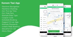 Kareem Taxi App - Cab Booking Solution + admin panel v2.1