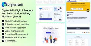 DigitalSell - Digital Product And Subscription Selling Platform (SAAS