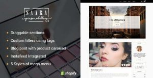 Saara - Blog, Store Shopify Theme