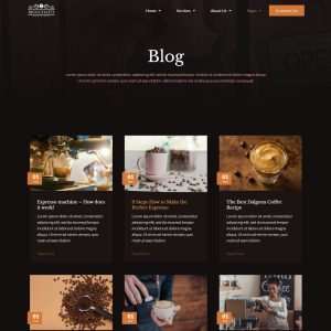Mocchato - Coffee Shop Elementor Template Kit