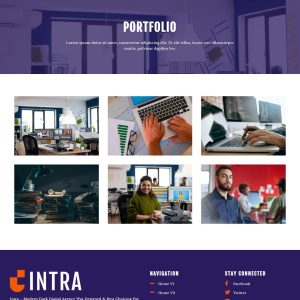 Intra - Modern Digital Agency Elementor Template Kit