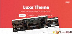 Luxe theme - Pluguin Foodtiger, QRmenu and WhatsappFood