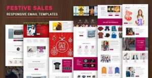 Festive Sales Nulled – Responsive Email Template with Online StampReady & Mailchimp Editors