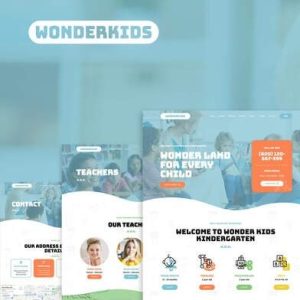 Wonderkids - Kindergarten & Children Day Care Elementor Template Kit